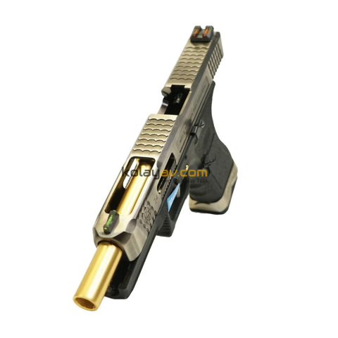 WE Glock 34 T1 Gümüş Blowback Airsoft Tabanca (Greengas)
