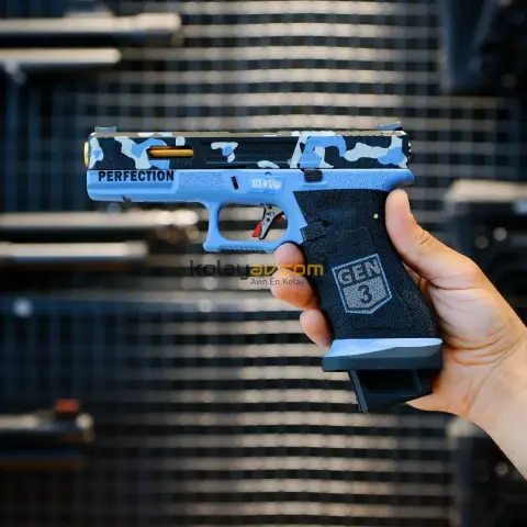 WE Glock 17 Custom Blowback Airsoft Tabanca (Greengas)