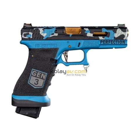 WE Glock 17 Custom Blowback Airsoft Tabanca (Greengas)