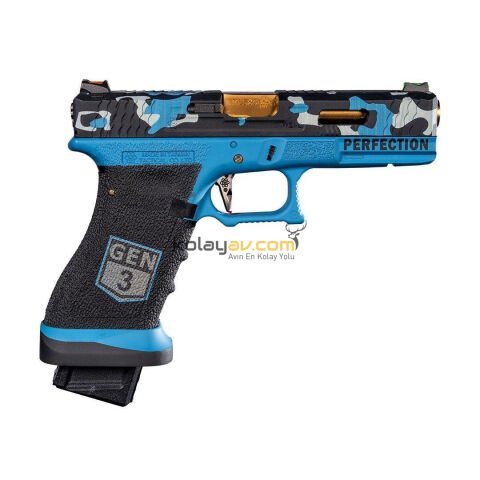 WE Glock 17 Custom Blowback Airsoft Tabanca (Greengas)