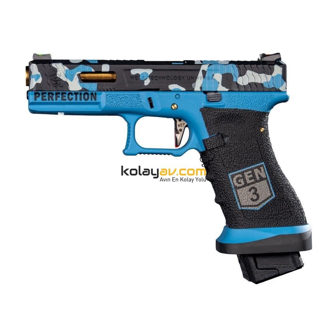 WE Glock 17 Custom Blowback Airsoft Tabanca (Greengas)