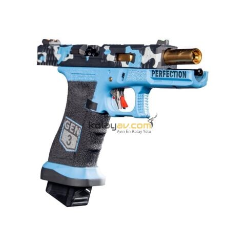 WE Glock 17 Custom Blowback Airsoft Tabanca (Greengas)