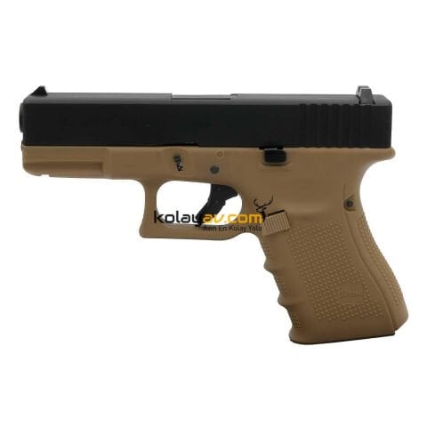 WE Glock 19 Gen4 Tan Blowback Airsoft Tabanca (Greengas)