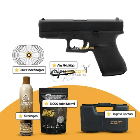 WE Glock 19 Gen5 Blowback Airsoft Tabanca (Greengas)