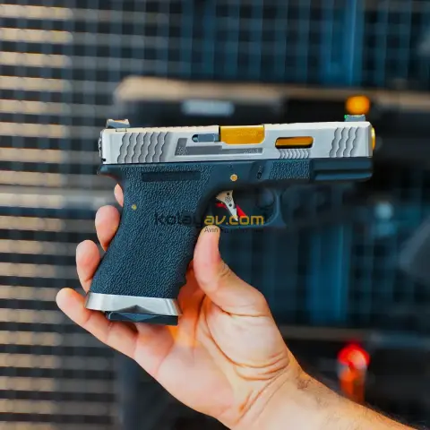 WE Glock 19 T1 Gümüş Blowback Airsoft Tabanca (Greengas)