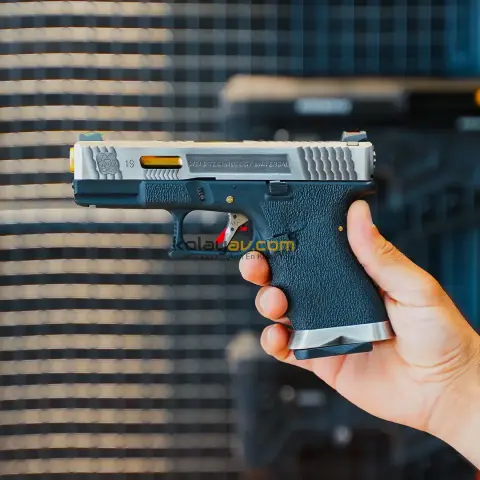 WE Glock 19 T1 Gümüş Blowback Airsoft Tabanca (Greengas)