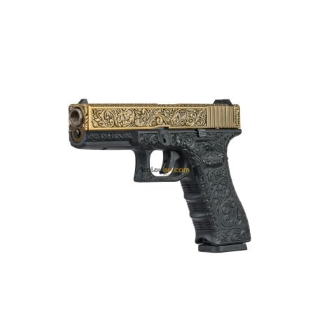 WE Glock 17 Ivory Gravürlü Blowback Airsoft Tabanca (Greengas)
