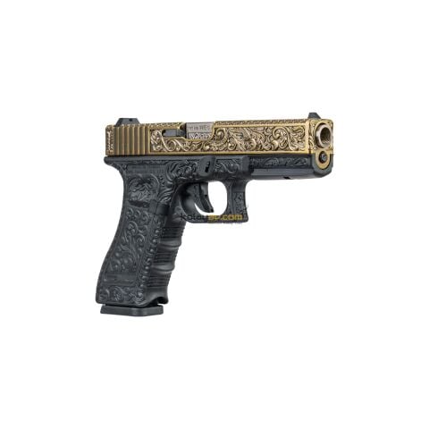 WE Glock 17 Ivory Gravürlü Blowback Airsoft Tabanca (Greengas)