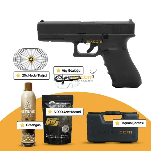 WE Glock 17 Gen4 MOS Blowback Airsoft Tabanca (Greengas)