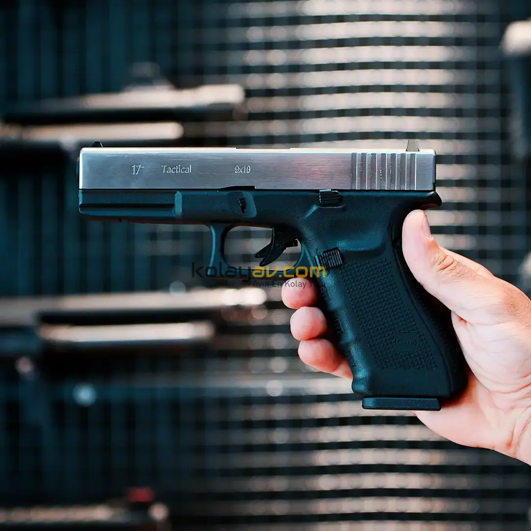 WE Glock 17 Gen4 Gümüş Blowback Airsoft Tabanca (Greengas)