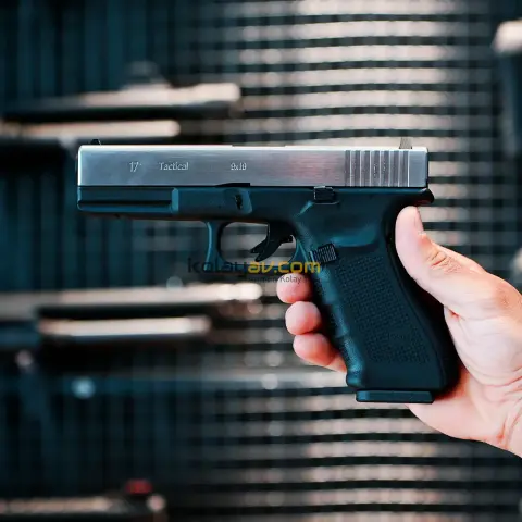 WE Glock 17 Gen4 Gümüş Blowback Airsoft Tabanca (Greengas)