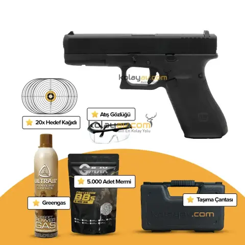 WE Glock 17 Gen5 Blowback Airsoft Tabanca (Greengas)