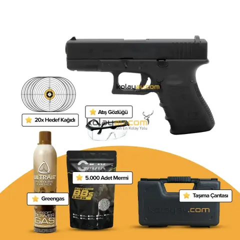 WE Glock 19 Gen3 Blowback Airsoft Tabanca (Greengas)