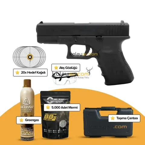 WE Glock 19 Gen3 Blowback Airsoft Tabanca (Greengas)