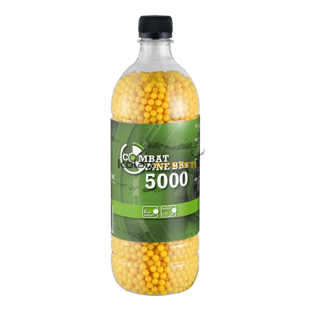 Umarex Combat Zone 0.12g 6 mm Sarı Airsoft BB (5000 Adet)