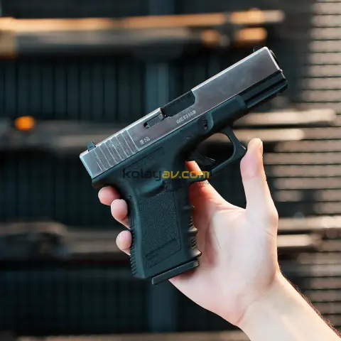 WE Glock 19 Gen3 Gümüş Blowback Airsoft Tabanca (Greengas)