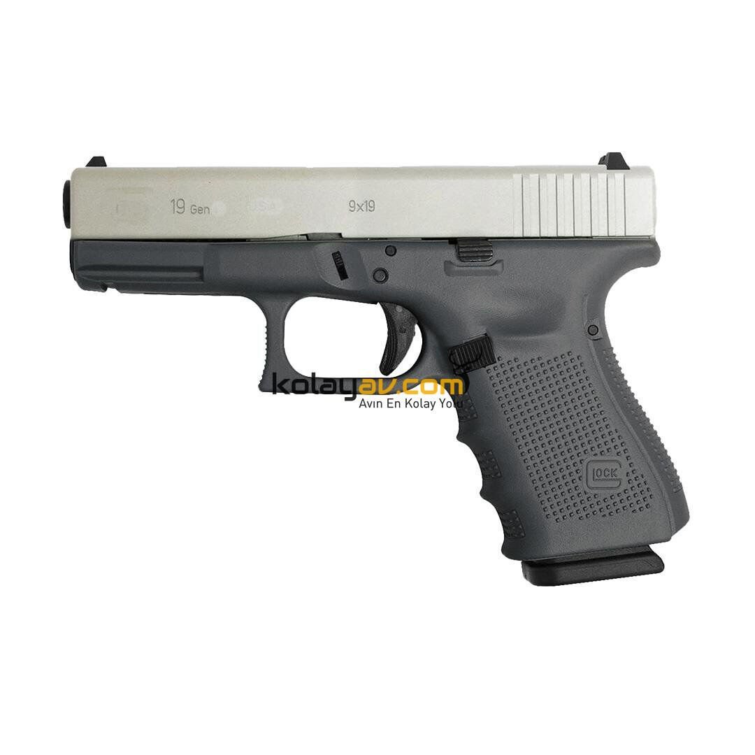 WE Glock 19 Gen3 Gümüş Blowback Airsoft Tabanca (Greengas)