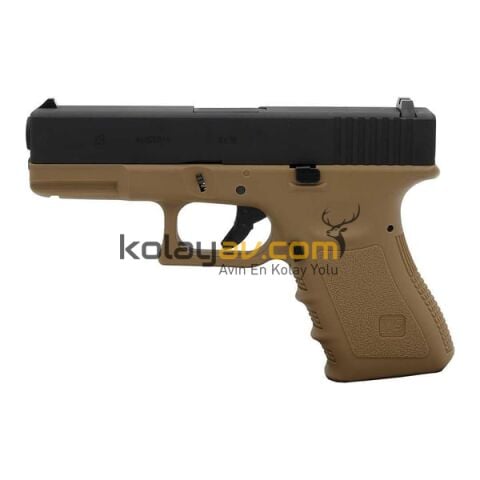 WE Glock 19 Gen3 Tan Blowback Airsoft Tabanca (Greengas)