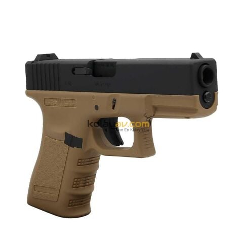 WE Glock 19 Gen3 Tan Blowback Airsoft Tabanca (Greengas)