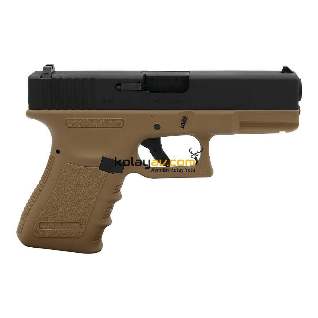 WE Glock 19 Gen3 Tan Blowback Airsoft Tabanca (Greengas)