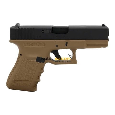WE Glock 19 Gen3 Tan Blowback Airsoft Tabanca (Greengas)