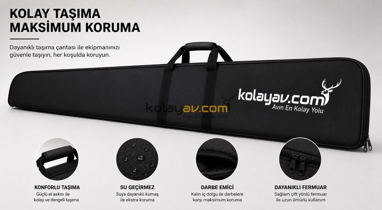 Kolay Av Dürbünlü Tüfek Kılıfı, 130cm