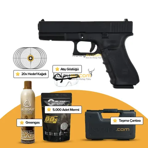 We Glock 17 Gen4 Blowback Airsoft Tabanca (Greengas)