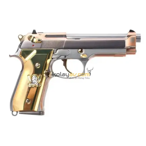 WE M92F ''Calico Jack'' Full Metal Blowback Airsoft Tabanca (Greengas)