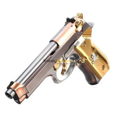 WE M92F ''Calico Jack'' Full Metal Blowback Airsoft Tabanca (Greengas)