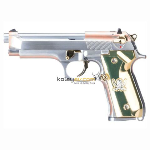 WE M92F ''Calico Jack'' Full Metal Blowback Airsoft Tabanca (Greengas)