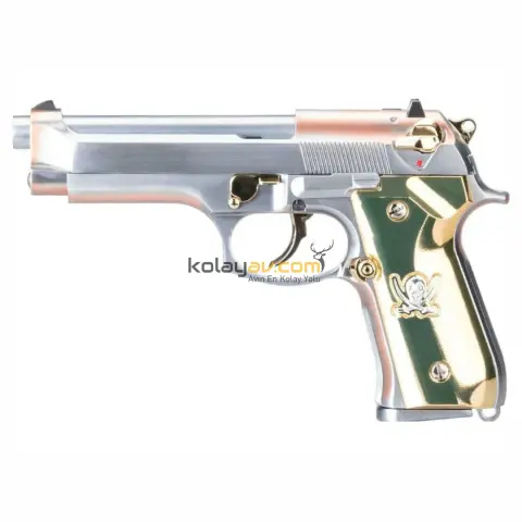 WE M92F ''Calico Jack'' Full Metal Blowback Airsoft Tabanca (Greengas)