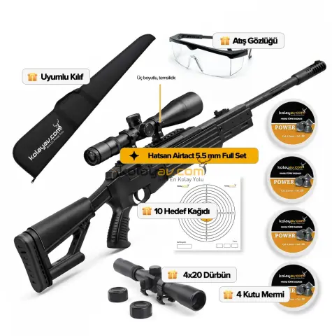 Hatsan Airtact Havalı Tüfek, 5.5mm (Full Set)