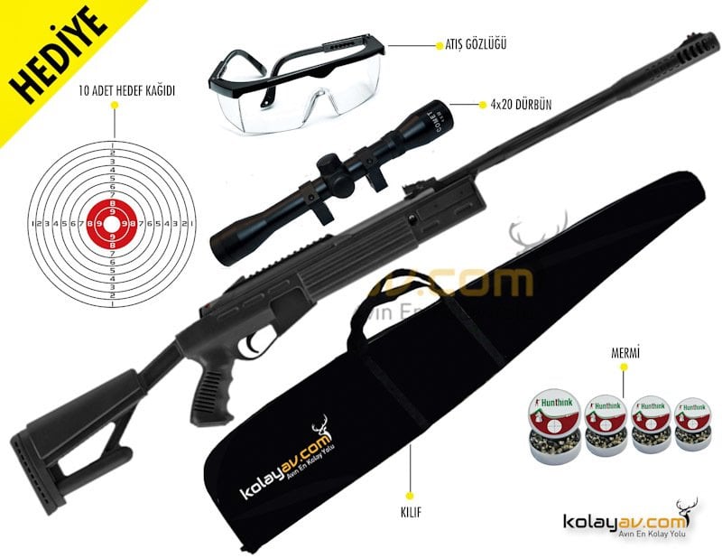 Hatsan Airtact Havalı Tüfek, 5.5mm (Full Set)