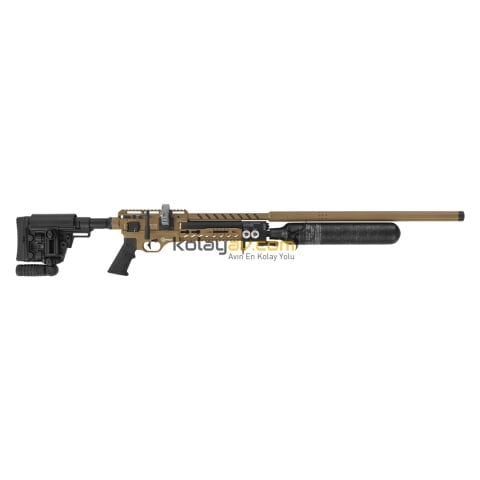 Hatsan Factor Sniper L Long FDE FFP Dürbün + Scuba PCP Havalı Tüfek, 6.35mm (Carbon Set)