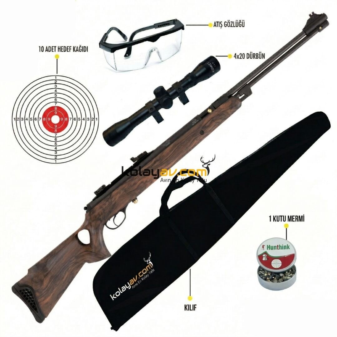 Hatsan Torpedo 150TH Magic Wood Havalı Tüfek 5.5 mm (Full Set)