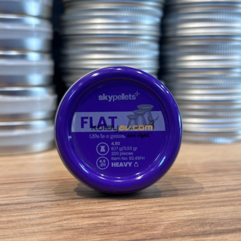Skypellets Flat Heavy 4.5 mm 8.17 Gr Havalı Tüfek Saçma Pellet (200 Adet)