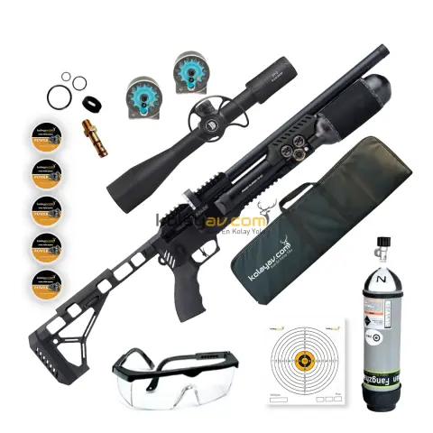 Huğlu Effecto Spark CR 350 Compact PCP Havalı Tüfek 6.35mm (Carbon Set)