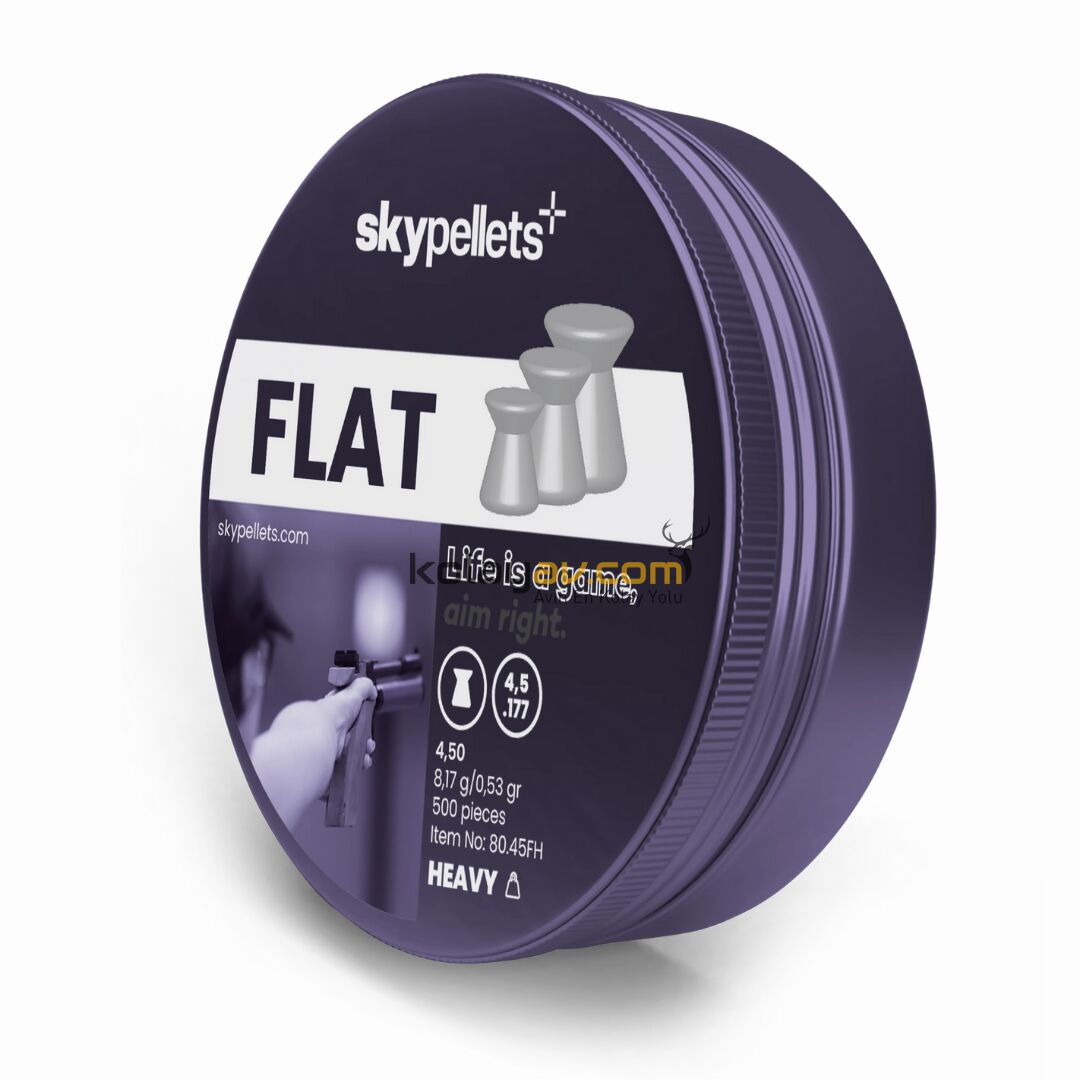 Skypellets Flat Heavy 4.5 mm 8.17 Gr Havalı Tüfek Saçma Pellet (500 Adet)
