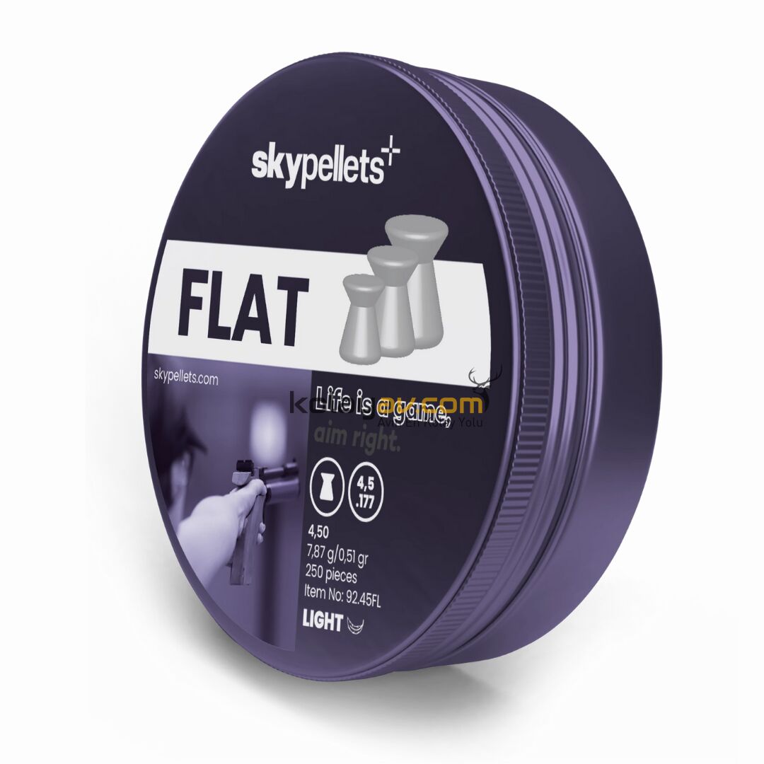 Skypellets Flat Light 4.5 mm 7.87 Gr Havalı Tüfek Saçma Pellet (200 Adet)