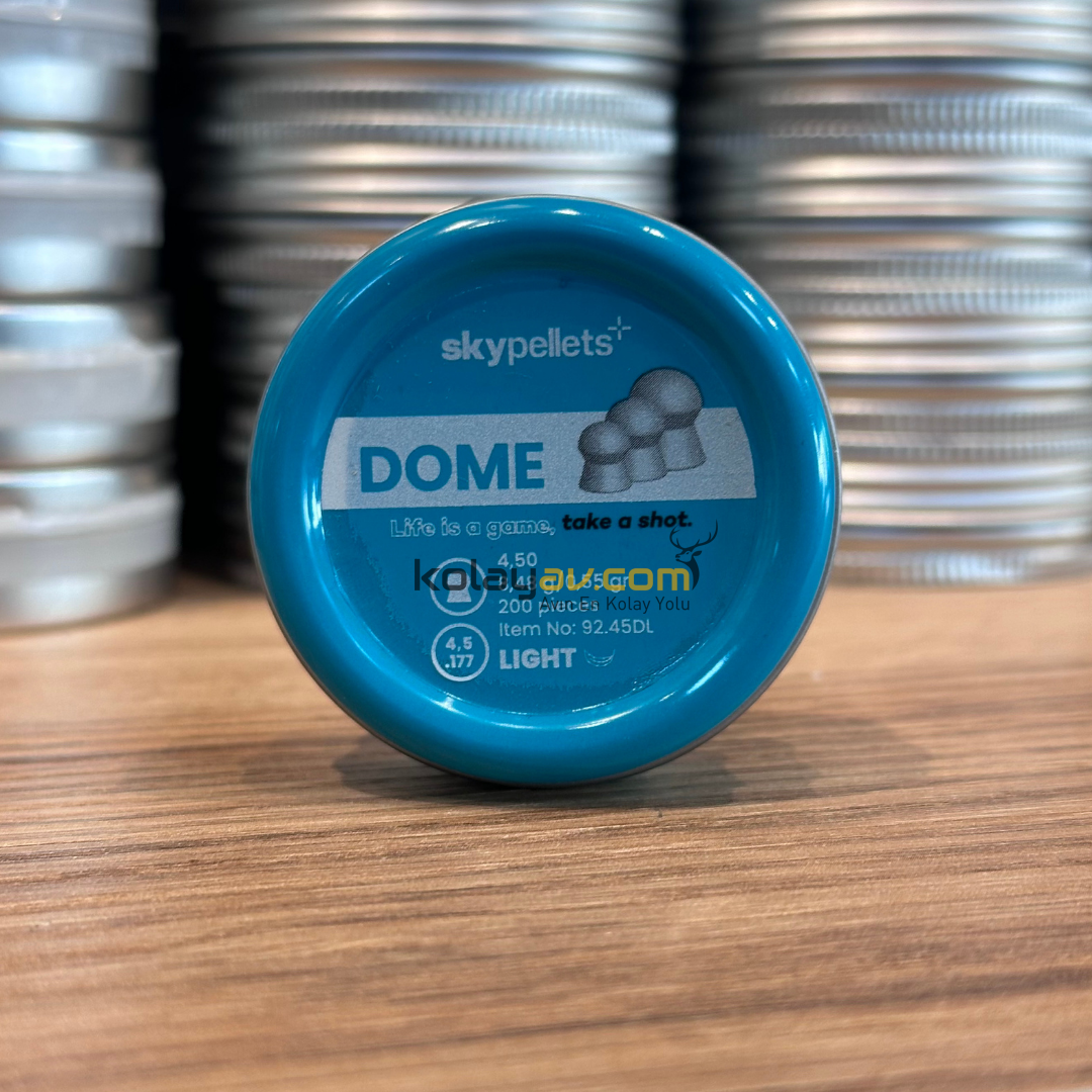 Skypellets Dome Light 4.5 mm 8.48 Gr Havalı Tüfek Saçma Pellet (200 Adet)