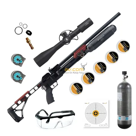 Huğlu Effecto Spark CR 500 PCP Havalı Tüfek 6.35mm (Carbon Set)