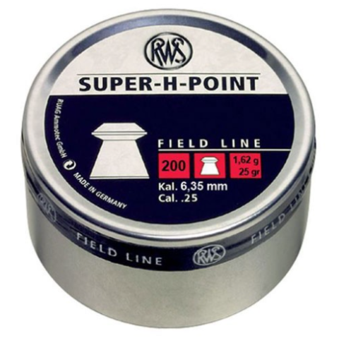 RWS Super-H-Point 6,35 mm Havalı Tüfek Saçması, Pellet