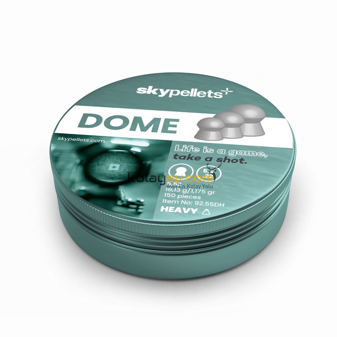 Skypellets Dome Heavy 5.5 mm 18.13 Gr Havalı Tüfek Saçma Pellet (125 Adet)