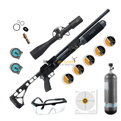 Huğlu Effecto Spark AL 500 PCP Havalı Tüfek 5.5mm (Carbon Set)