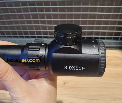 ASG 3-9x50E Zoomlu Işıklı Tüfek Dürbünü