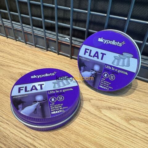 Skypellets Flat Heavy 4.5 mm 8.17 Gr Havalı Tüfek Saçma Pellet (1000 Adet)
