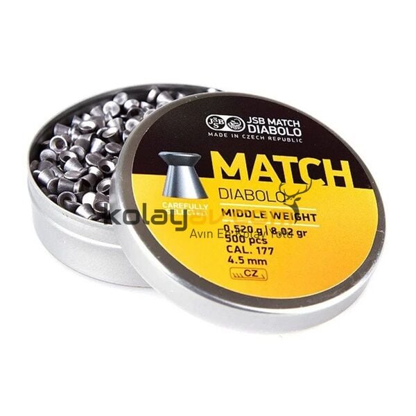 JSB Match Diabolo Middle Weight Havalı Tüfek Saçması 4.5mm, Pellet