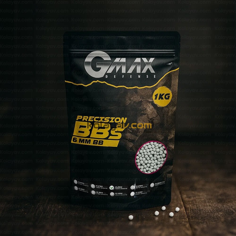Gmax Airsoft Mermi BB 0.25gr 6mm 4000 Adet