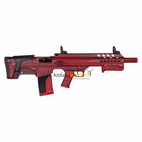 Aksa Crossfire T12 Kırmızı Eskitme Bullpup Çift Sistem 12 Kalibre Yarı Otomatik Av Tüfeği