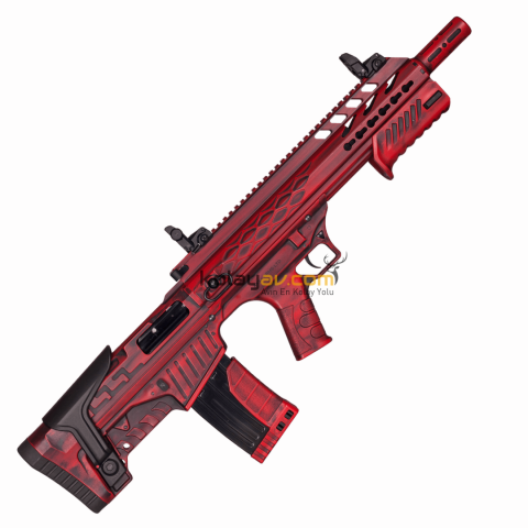 Aksa Crossfire T12 Kırmızı Eskitme Bullpup Çift Sistem 12 Kalibre Yarı Otomatik Av Tüfeği